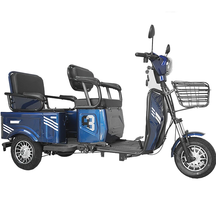 Wholesale Hot Sale 600w 20AH 3 Wheel Lead Acid Battery Vacuum Tire Two Seats Electric Tricycle for Elder factory wholesale electric motorcycles for 72 20ah lead acid battery with 2200w motor m7