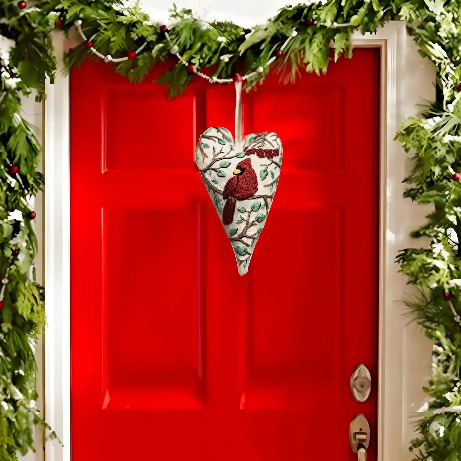 Beginner Embroidery Kit For Adults Heart Ornament Practice Kit Art Craft For Home Wall Decor Adults Seniors Hobby Relaxation