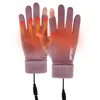 Touch Screen Electric Heated Hand Warmer Non-Slip USB Rechargeable Heated Motorcycle Gloves 2 Finger Heated Gloves for Women Men 6