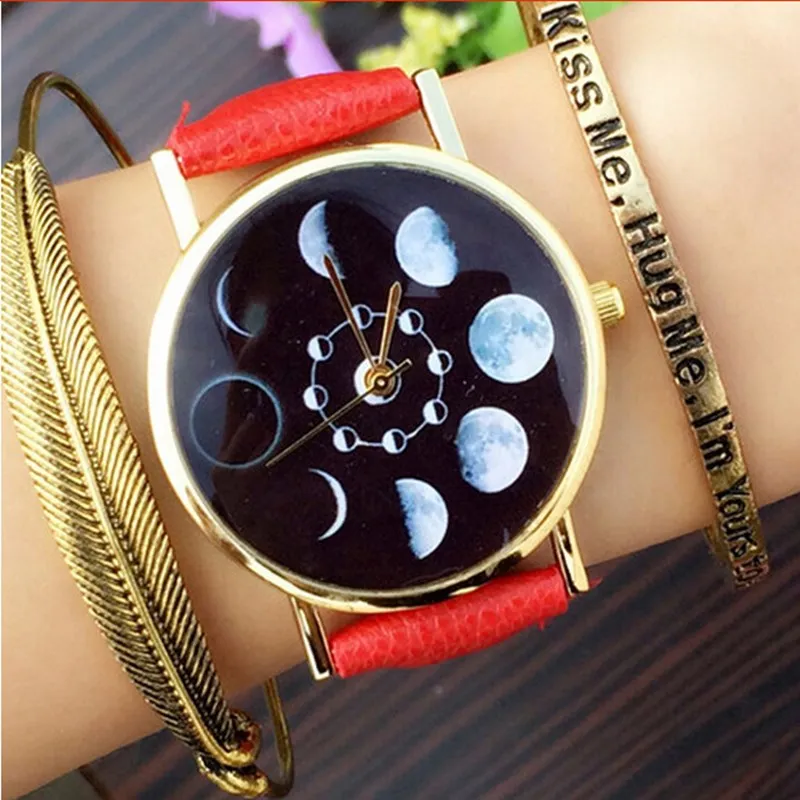 Fashion Moon Phase Series Bracelet Watch