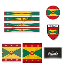 

Creative Stickers Grenada Flag Decal I LOVE Grenada Sticker Premium Quality Vinyl Car Decal Car Assessoires Glue Sticker KK13cm