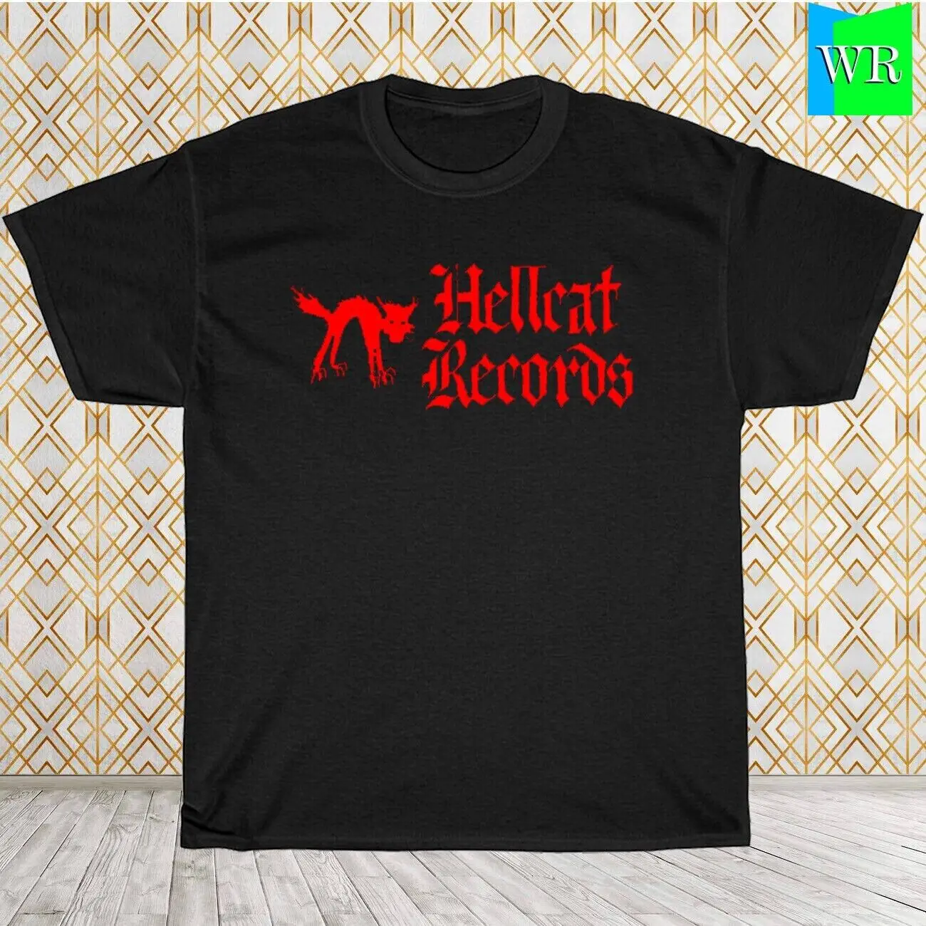 Hellcat Record Artists Label Logoblack/White/Sport Grey/Navy T-Shirt