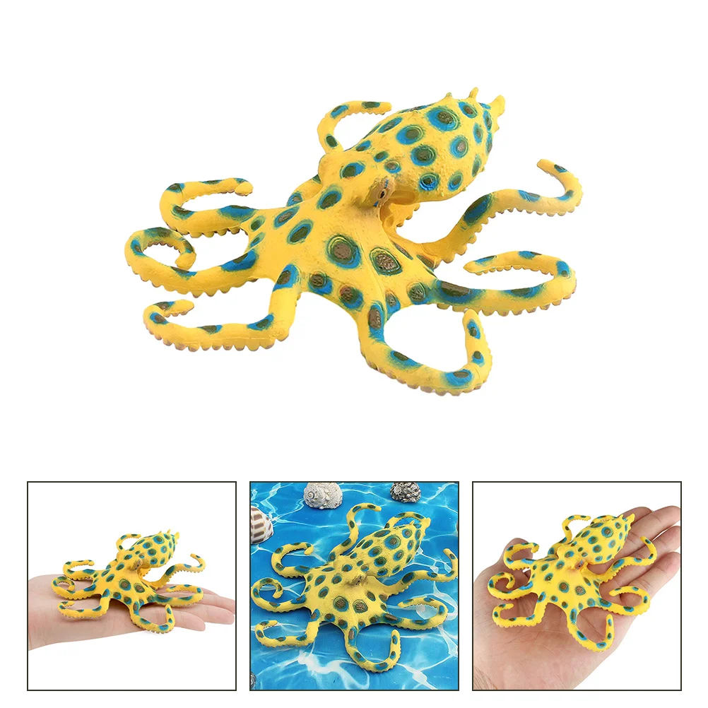 

Marine Animal Model Artificial Octopus Ornament Sculpture Simulation Simulated Small Decoration Figurine Ocean Figure