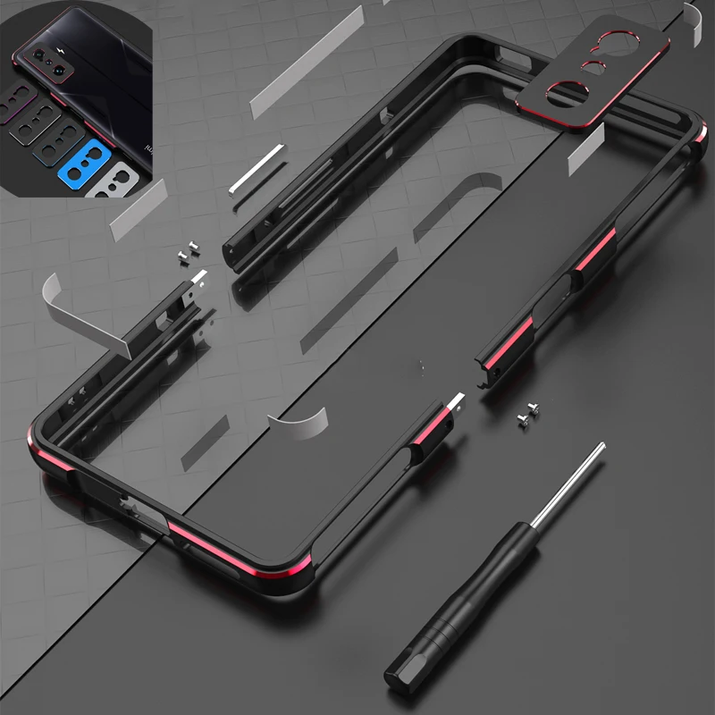 

Luxury Bumper Case For Xiaomi Redmi K50 eSports Edition Aluminum Metal Frame for Redmi K50 Gaming Edition lens protective film