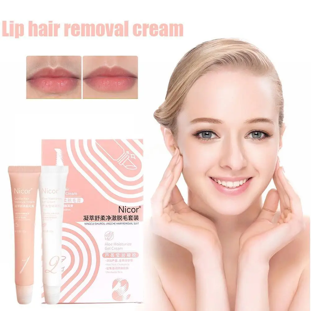 

20g Lip Hair Removal Cream For Men And Women Lip Hair Removal Back Underarms Bikini Line Full Body Repair Gentle Non-Irrita K9B1