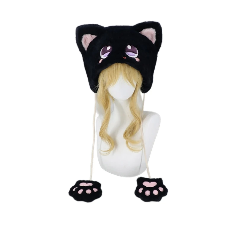 

Oversized Kitten Hat New Year Halloween Party Decorations Festive Stage Shows DXAA