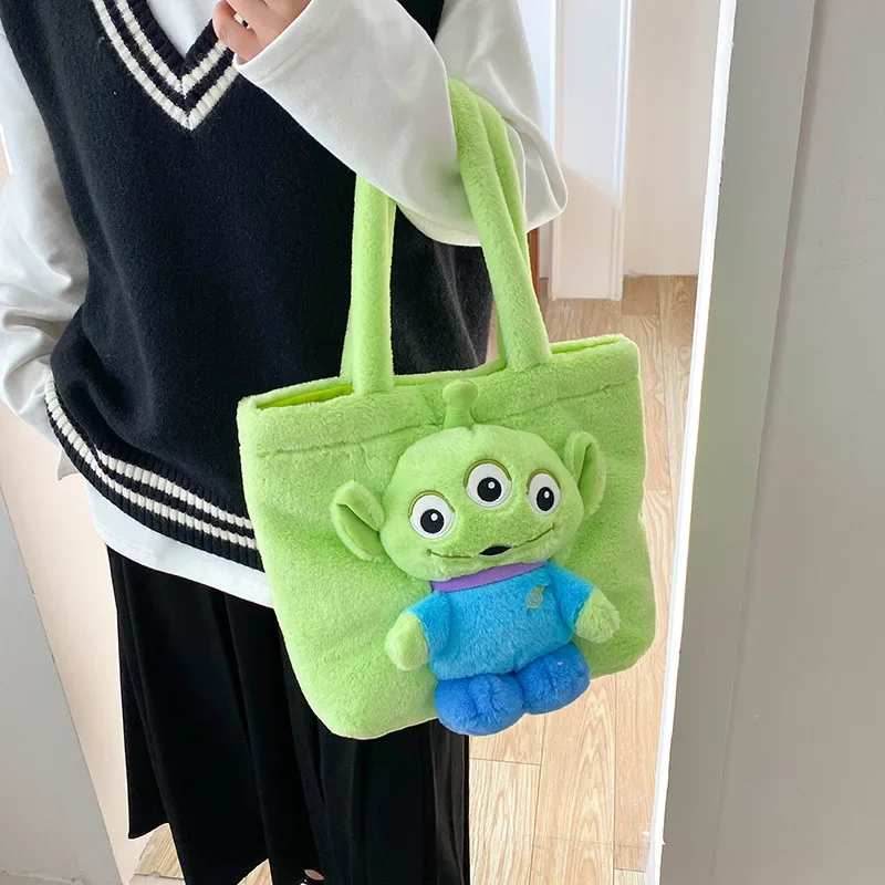Disney Lilo & Stitch Plush Handbag Kawaii Messenger Bag Girl Tote Bag Anime Stuffed Toys Children Cartoon Plushie Soft Bag Gift 5