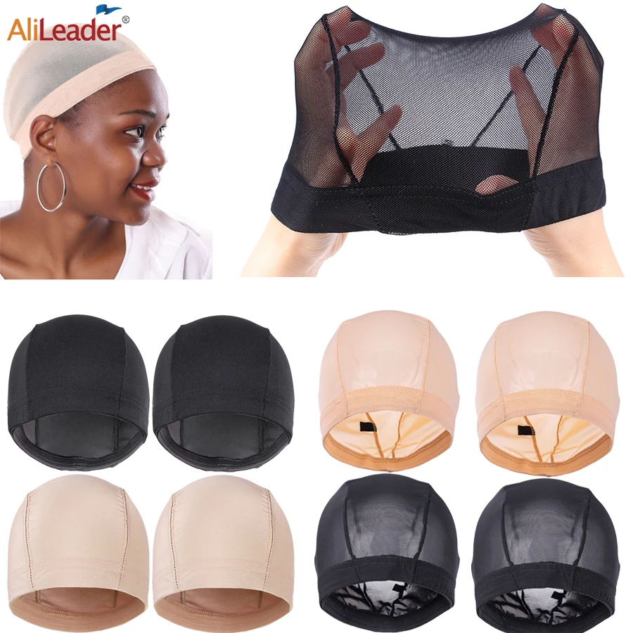 가발 제작용 메시 캡, 신축성 돔 메시 가발 캡, 여성용 레이스 프론트 가발, 통..