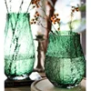 Glass Vase Pleated Roads Green Transparent Hydroponics Flower Vase Flower Arrangement Accessories Terrarium Home Decoration 1