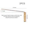 2pcs 99.9% Pure Copper Probes Rod For Divination Tool With Wooden Handles Round Copper Poles Wood Handles For Water Treasure 4