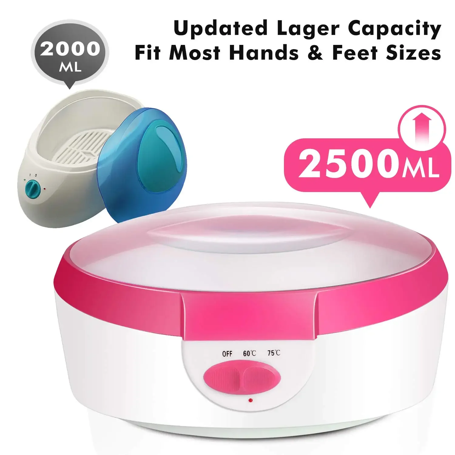 Paraffin wax machine Paraffin Wax Machine for Hand and Feet Bath Quick Heat Warmer Accessory Optional 200g Paraffin Wax or Mitts Booties 220V EUPlug