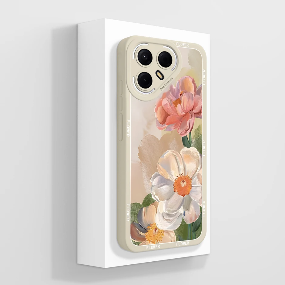 Artistic Oil Painting Style Soft Silicone Anti-Drop Phone Case Cover