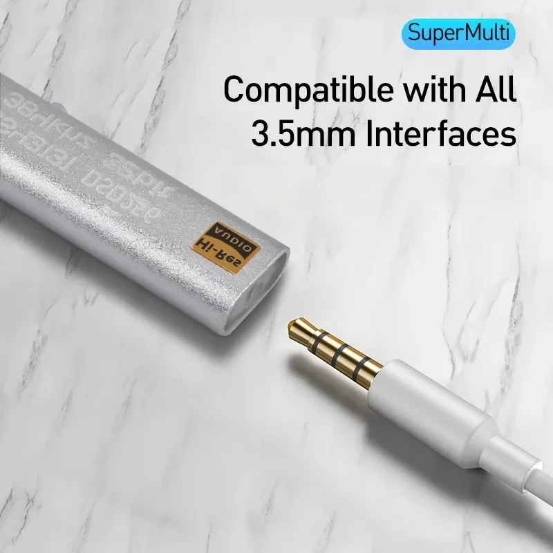 Professional Headphone Amplifier CS43131 DSD256 Chip HiFi DAC Audio Interface USB Type C to 3.5mm Adapter Amp for iOS PC Android