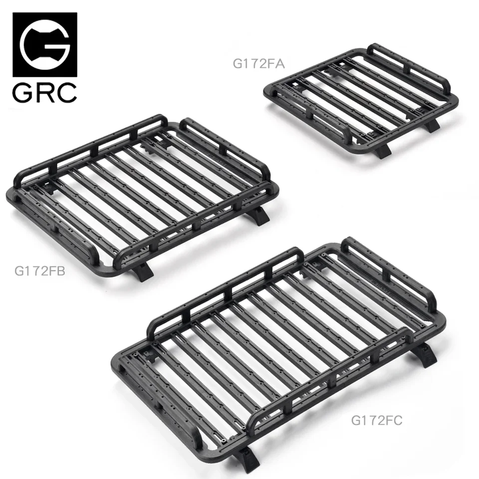 Universal 1:10 RC Roof Rack & Luggage Tray For CC01/CR01/D90/SCX10 Crawler - Steel Upgrade Part