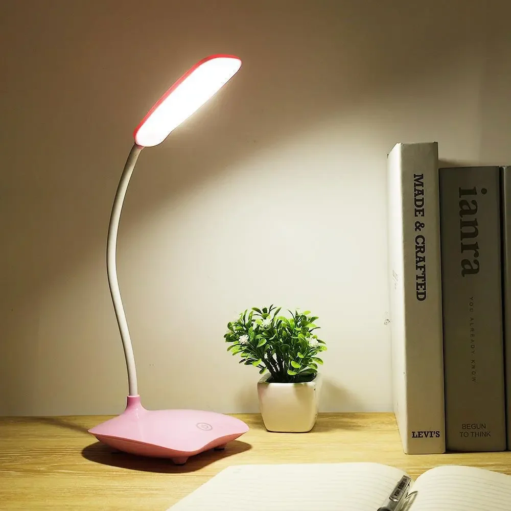 Description Picture 2 of itemDimmable LED Desk Lamp Touch Table Lamp DC5V 400mah Rechargable Night Light Touch 3 Gear Dimming Portable Book Reading Lamp