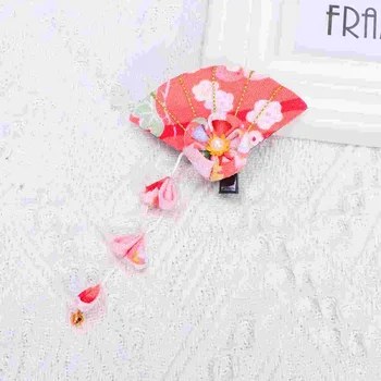 티아라 여성용 머리핀 꽃 장식, 일본 스타일 클립, 바레트 술