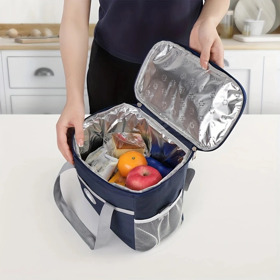 Lunch Bag Reusable Freezer Cooler Office School Picnic Beach Adjustable Shoulder Strap Kids/Adults