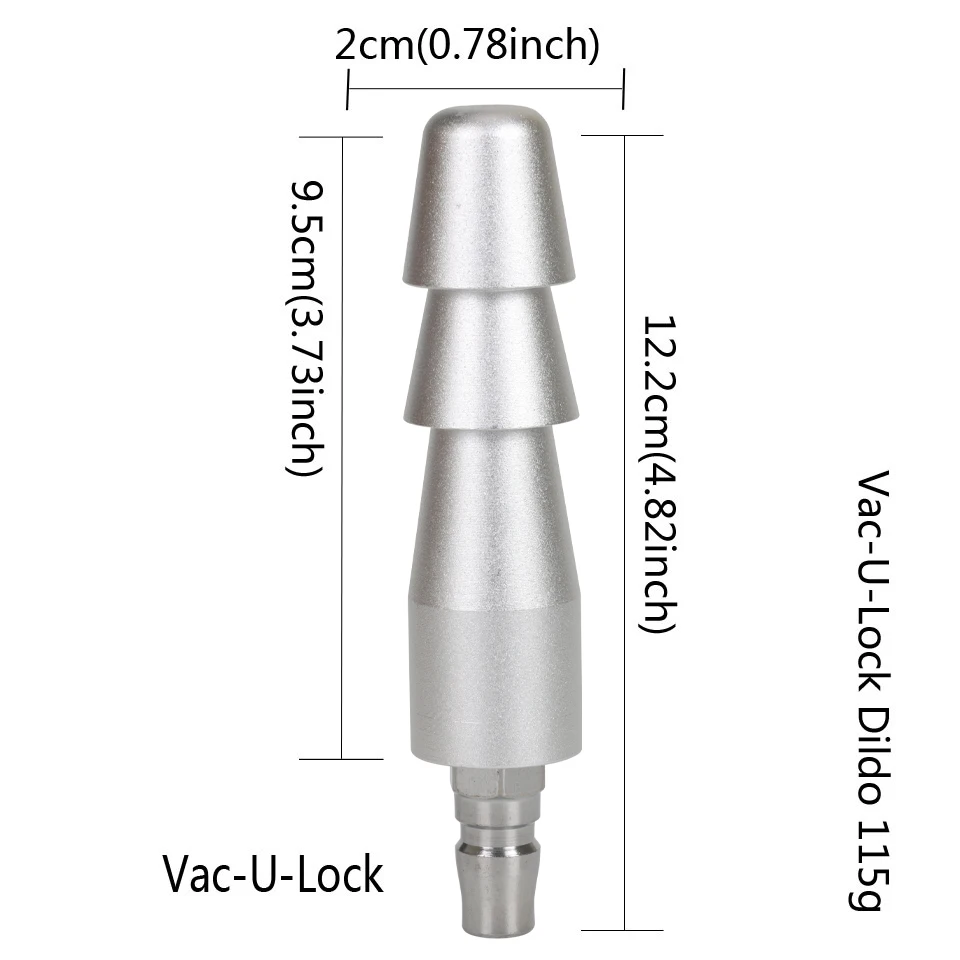 BUXP hine Adapter Vac-U-Lock Aufsätze Quick Plug Turn 3XLR Anschlusskopf Metalldildo Sexspielzeug für Frauen und Männer_voghion.com