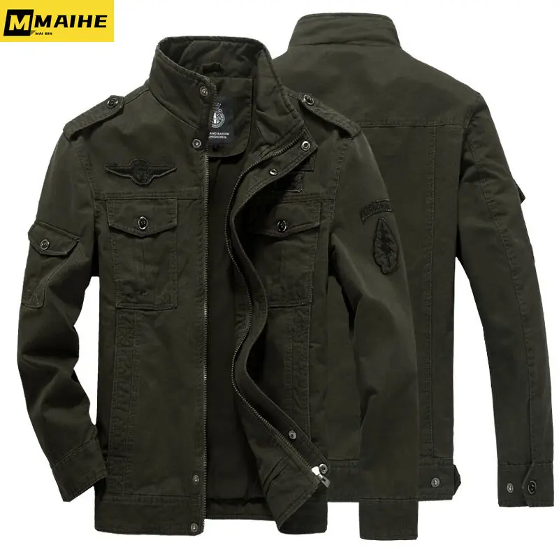 

Winter Autumn Men's Bomber Jacket Casual Male Tactical work Tactical Coats Baseball Slim Outwear Windbreaker Tooling Jackets