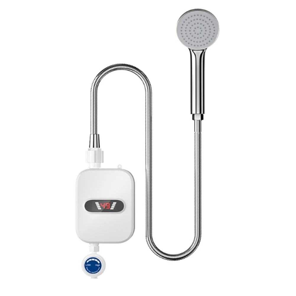 

3500W Electric Water Heater 3 Seconds Heating Bathroom Kitchen Tankless Water Heater Temperature Display US Plug