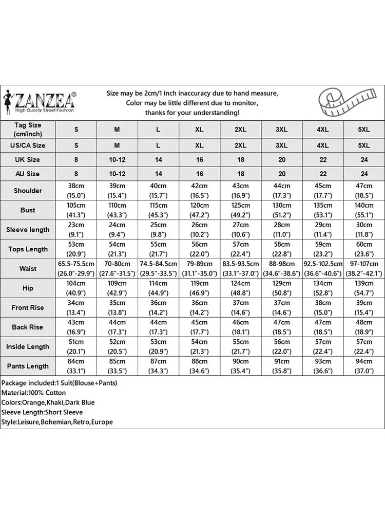 ZANZEA Short Sleeve Embroidery Tops Holiday Pant Sets Women Wide Leg Trouser Casual 2024 Summer 2pcs Outfits Cotton Tracksuits