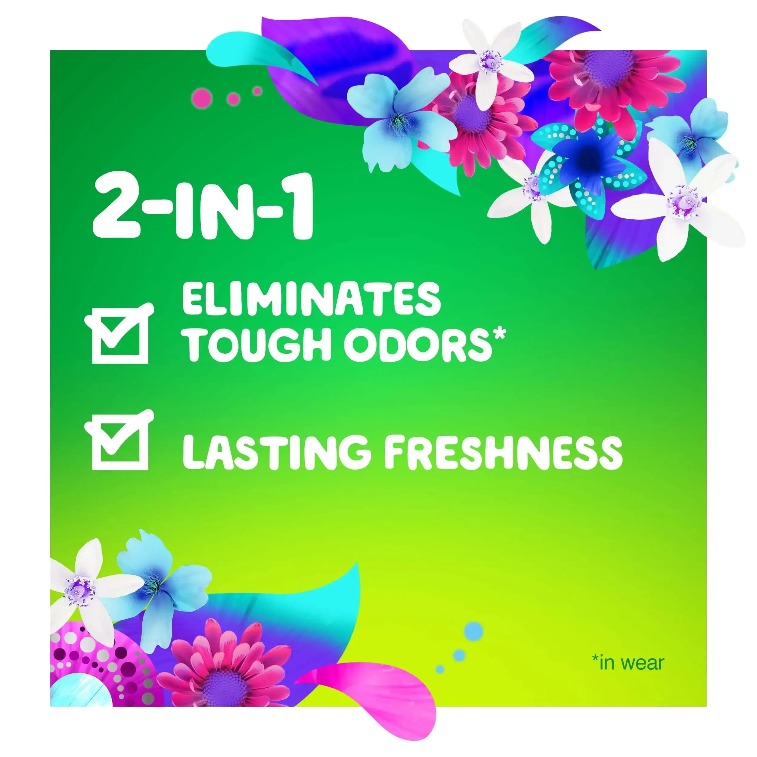Flings Odor Defense Laundry Detergent Pacs Super Fresh Blast Scent 112 Count Suitable for All Kinds of Washing Machines Smell