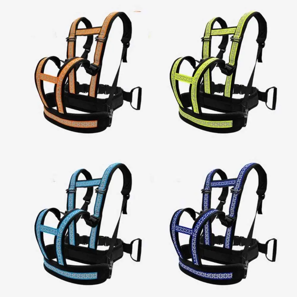 Breathable Children's Motorcycle Seat Belt Adjustable Strap Reflective Strap Kids Safety Seat Harness Two Handles Anti Lost
