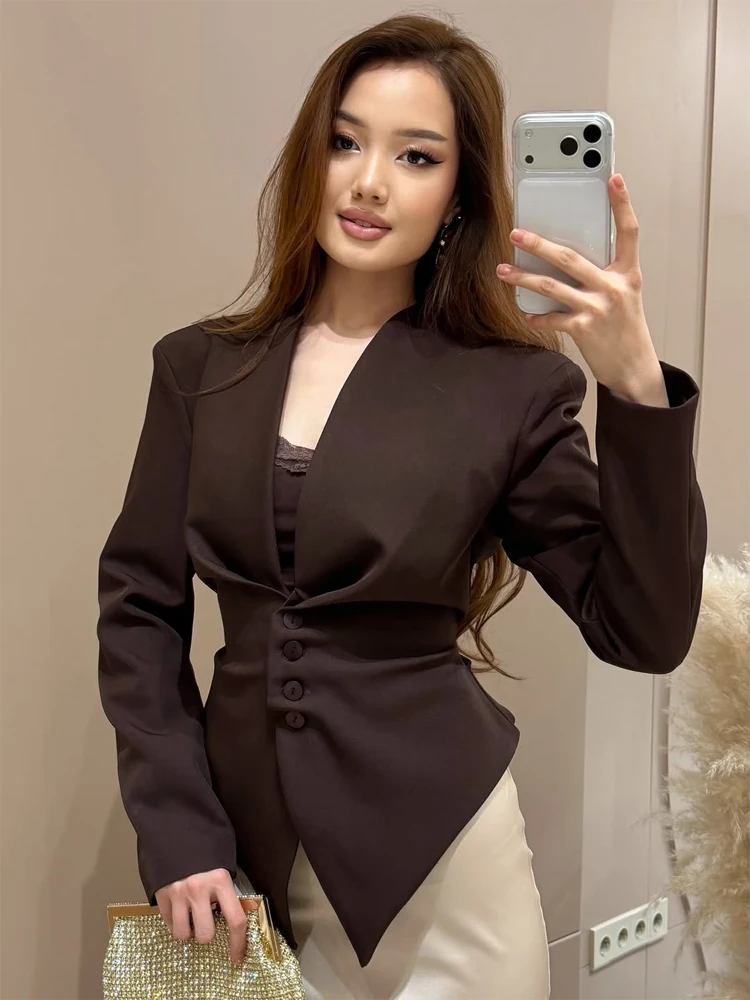 รูปสินค้า เสื้อคลุมผูกเชือกเอว หรูหรา ใส่ทำงาน