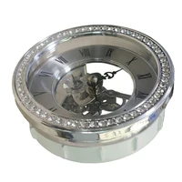 Modern 116mm Crystal Transparent Skeleton Clock Insert for Artistic Space Decors 2