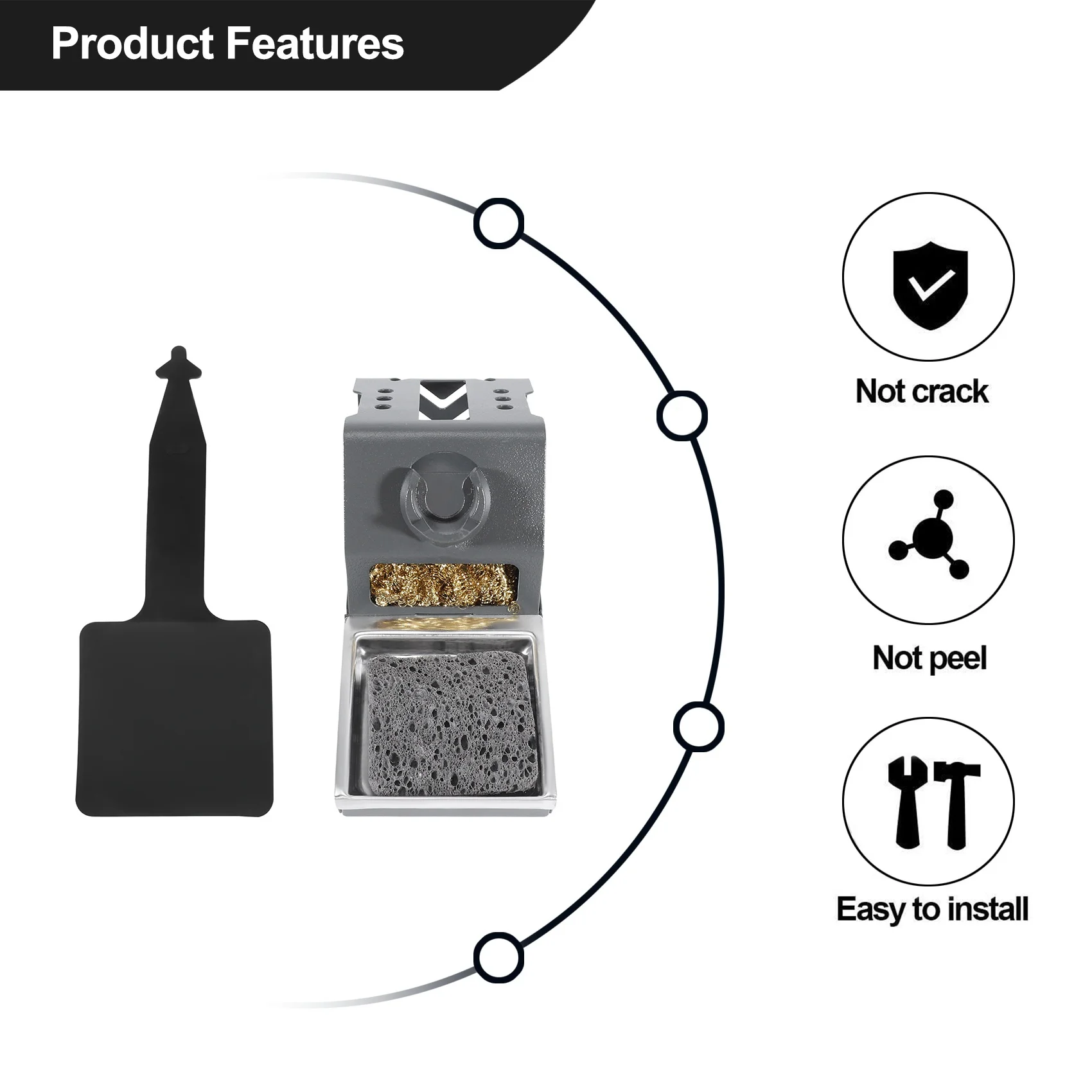 T12 Soldering Iron Station Stand Stable Welding Solder Iron Tips Holder with Insulation Pad Brass Wire Ball Tip soldering iron station