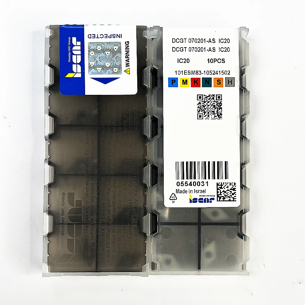 

HUAZHICHUN 10pcs DCGT 070201-AS IC20 Turning Tool Carbide Insert Steel processing Cutting tool