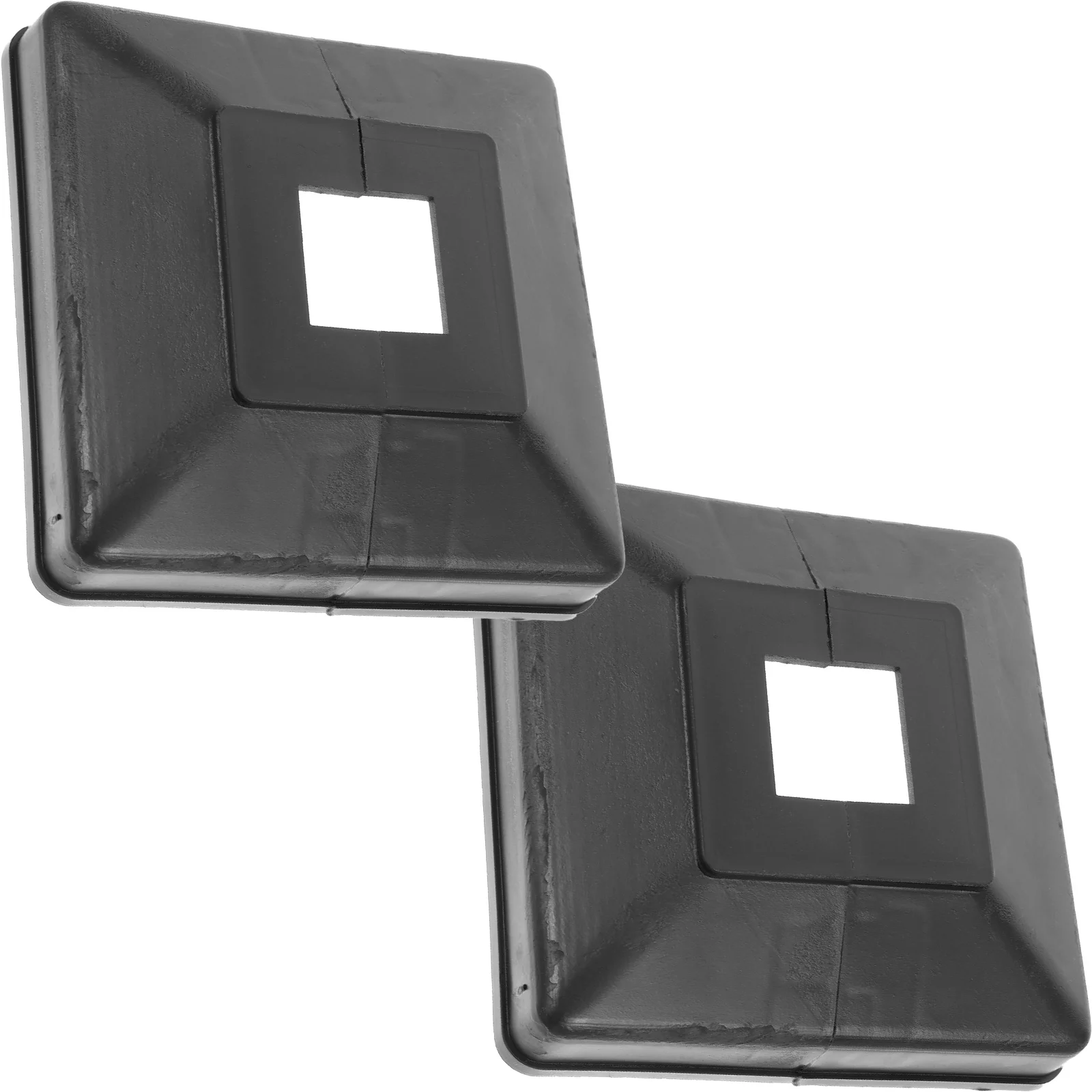 Guardrail Plastic Bottom Cover Fence Post Covers Split Concrete Caps Deck Finials Column Wraps for Porch Outdoor Decor