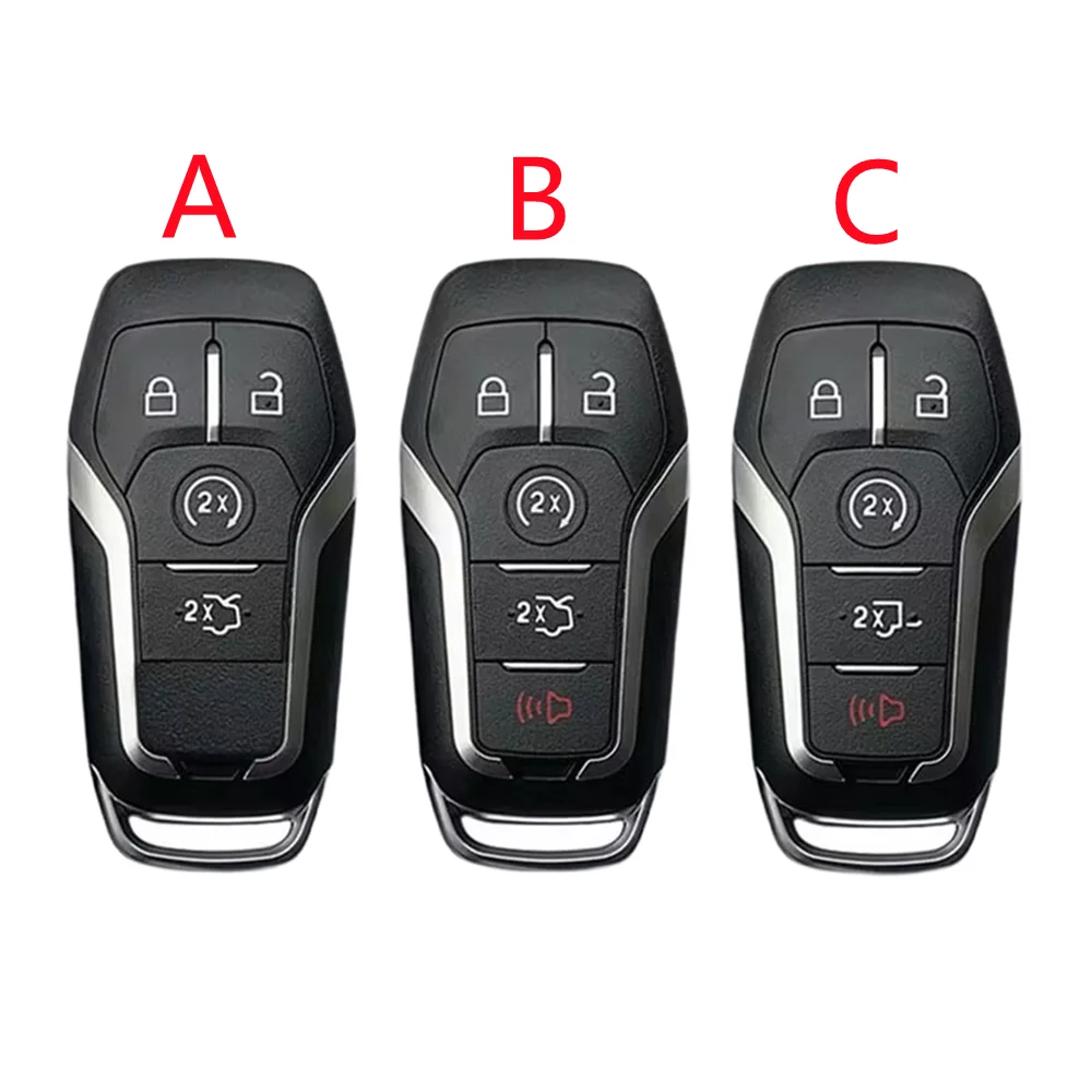 

Smart Remote Key Case 3/4/5 Button for Ford Mustang Edge Explorer Fusion Mondeo Kuka Car Key Shell Uncut Blade