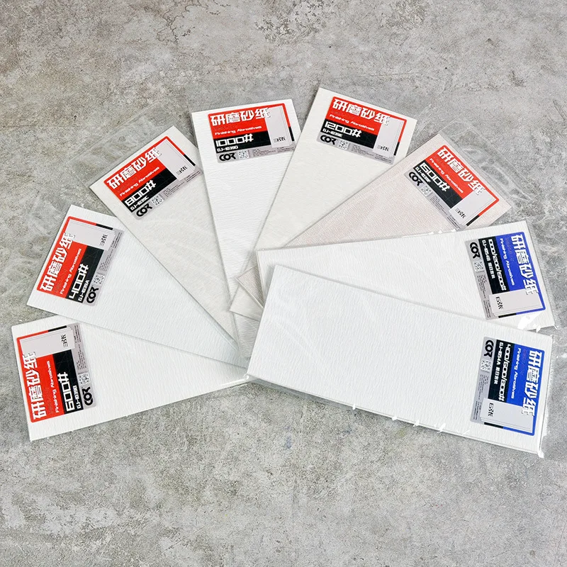 CORMAKE 400-1500 Model Polishing Sandpaper Plastic Model Sanding Tools for Modeler Building Hobby DIY Tools