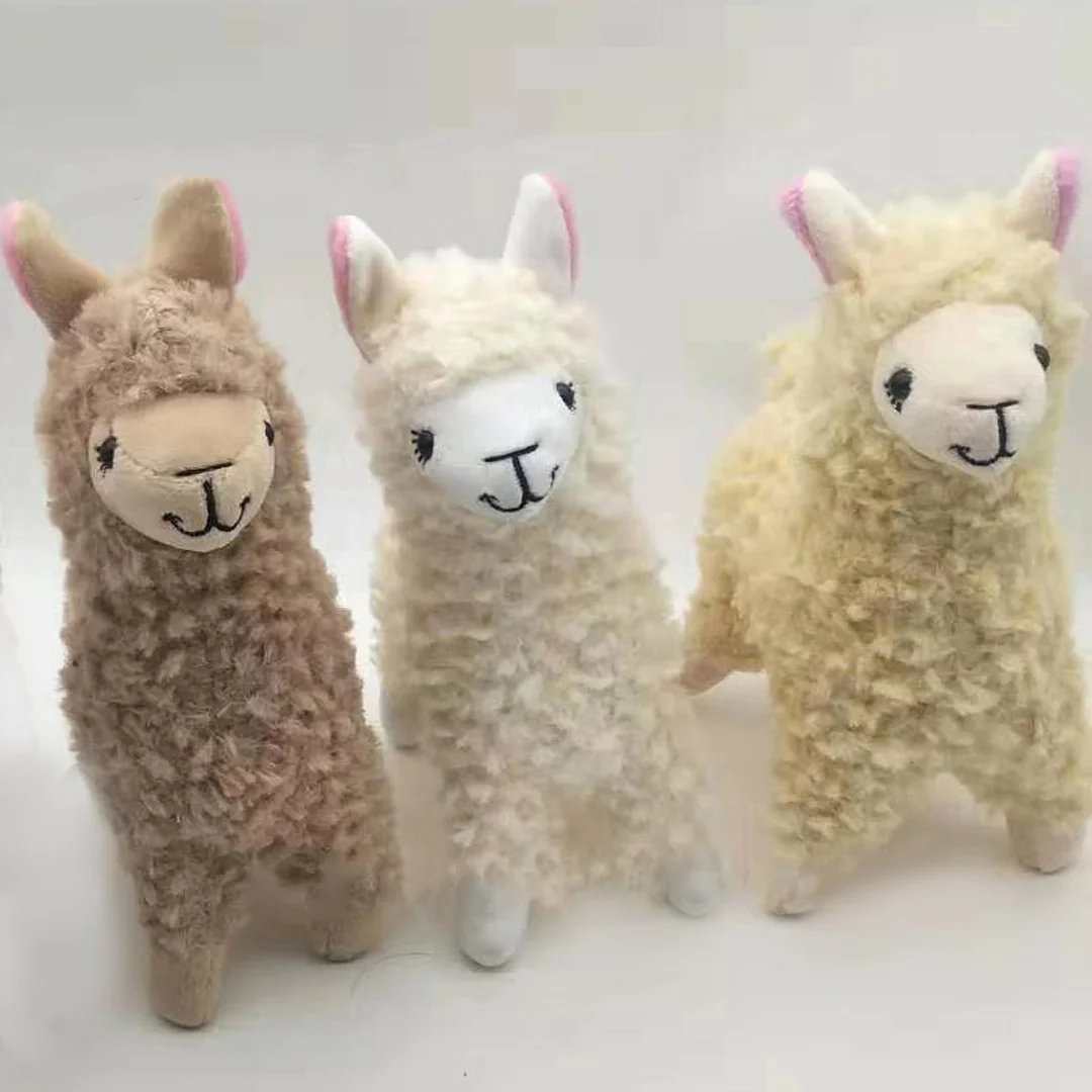 23cm Cute Alpaca Plush Toy Soft Animals Doll Plush Bubble Tea Cotton Stuffed Sheep Home Toys Pillow For Children Birthday Gift