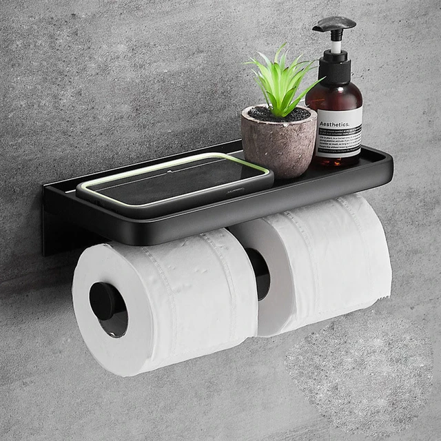 Gojoamoy Bulldog Toilet Paper Holder Stand - Metal, Holds 8 Rolls, Freestanding Bathroom Decor