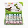 SUNAPO 24pcs medium crack dinosaur egg hatching eggs dinosaur birthday decoration dinosaur party decoration Easter basket filler 2