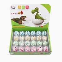 SUNAPO 24pcs medium crack dinosaur egg hatching eggs dinosaur birthday decoration dinosaur party decoration Easter basket filler 2