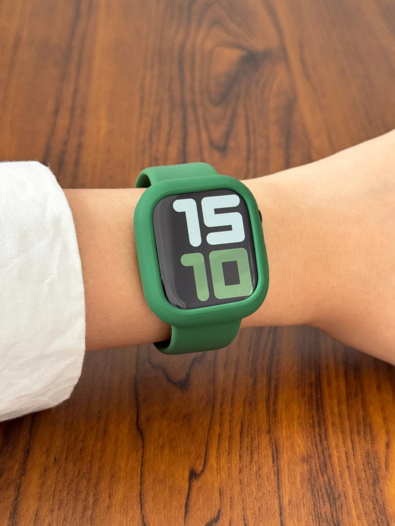 Premium Silicone Protective Bumper Case for Apple Watch Accessories