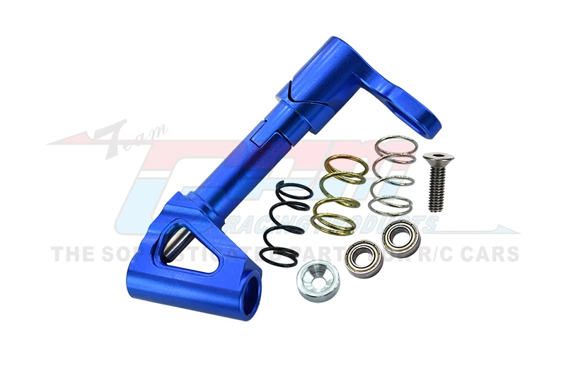 Kyosho NSR500 Motorcycle Upgrade Parts - Purple Aluminum Steering Post With Springs & Bearings