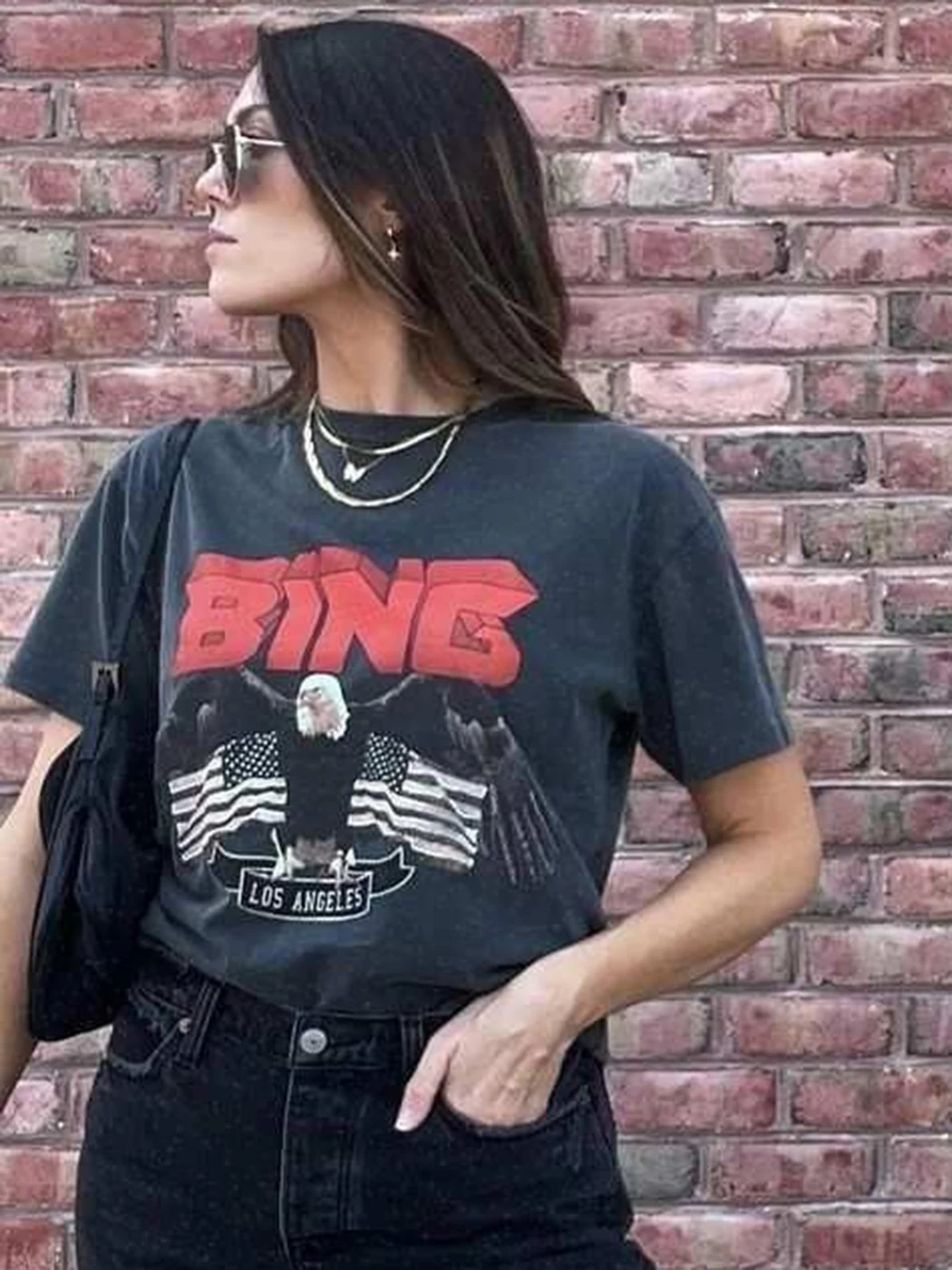 

Eagle Graphic T-Shirt Women Summer Clothes 2024 Washed Vintage Casual Short Sleeve Tees Tops Female Fashion Aesthetic T-shirts