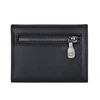 BISONDENIM Genuine Leather Short Wallets Card Holder Carbon Fiber Purses Money Clips Coin Mini Pocket Men Women Wallet 2