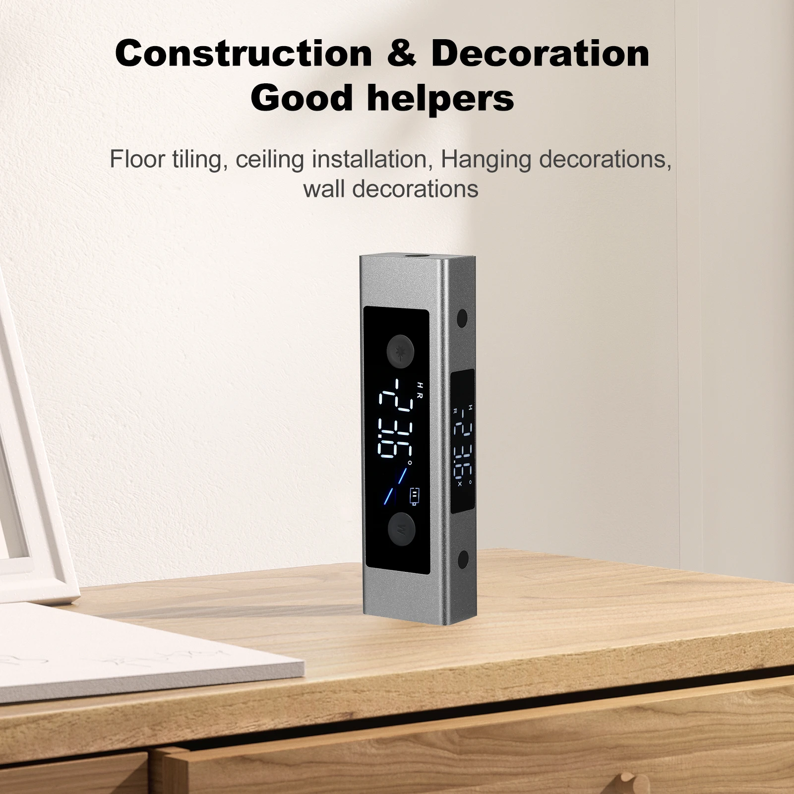 Digital Angle Finder Rechargable Digital Angle Gauge Multifunctional Measuring Device Wood Working Tools Laser Level digital angle protractor,carpenter measuring tool,angle measuring tool