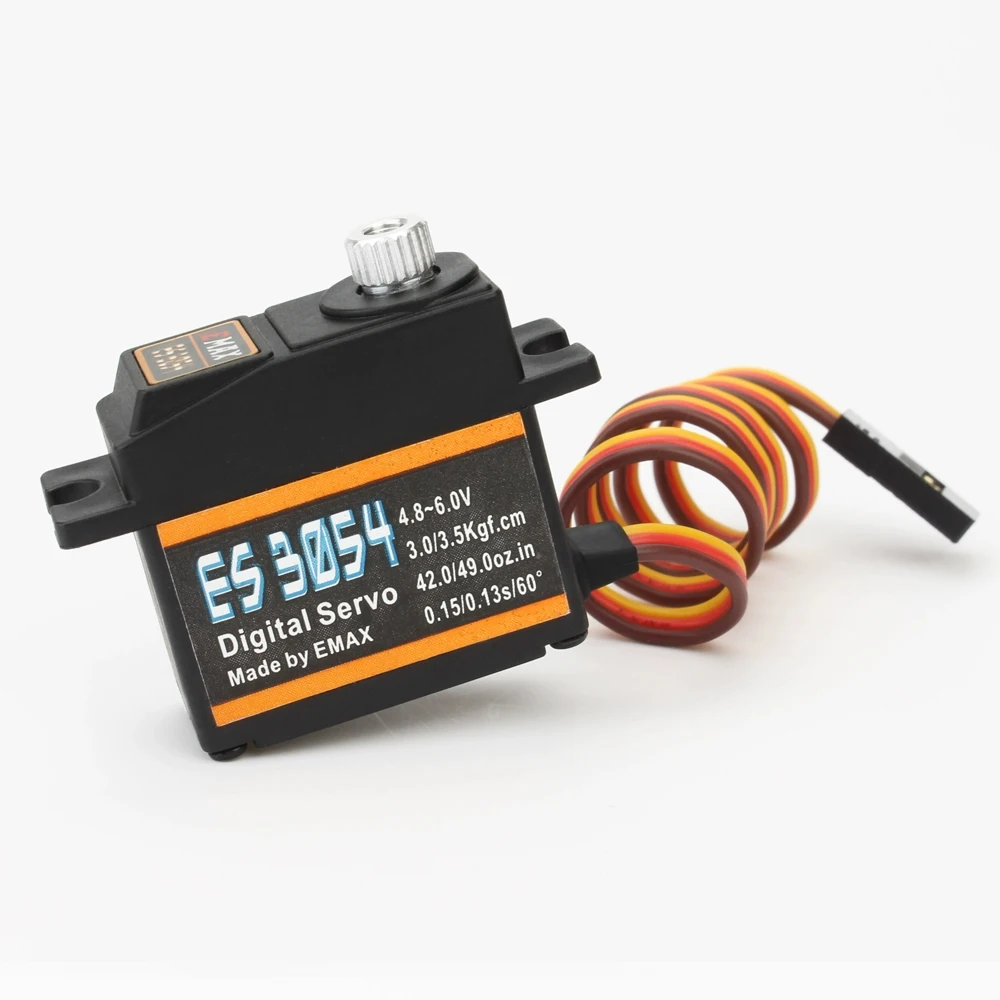 2/4PCS EMAX ES3054 Digital Servo 17g 3.5kg 0.13sec 23T Metal Gear 4.8-6V For RC Airplane Fixed Wing Original 2