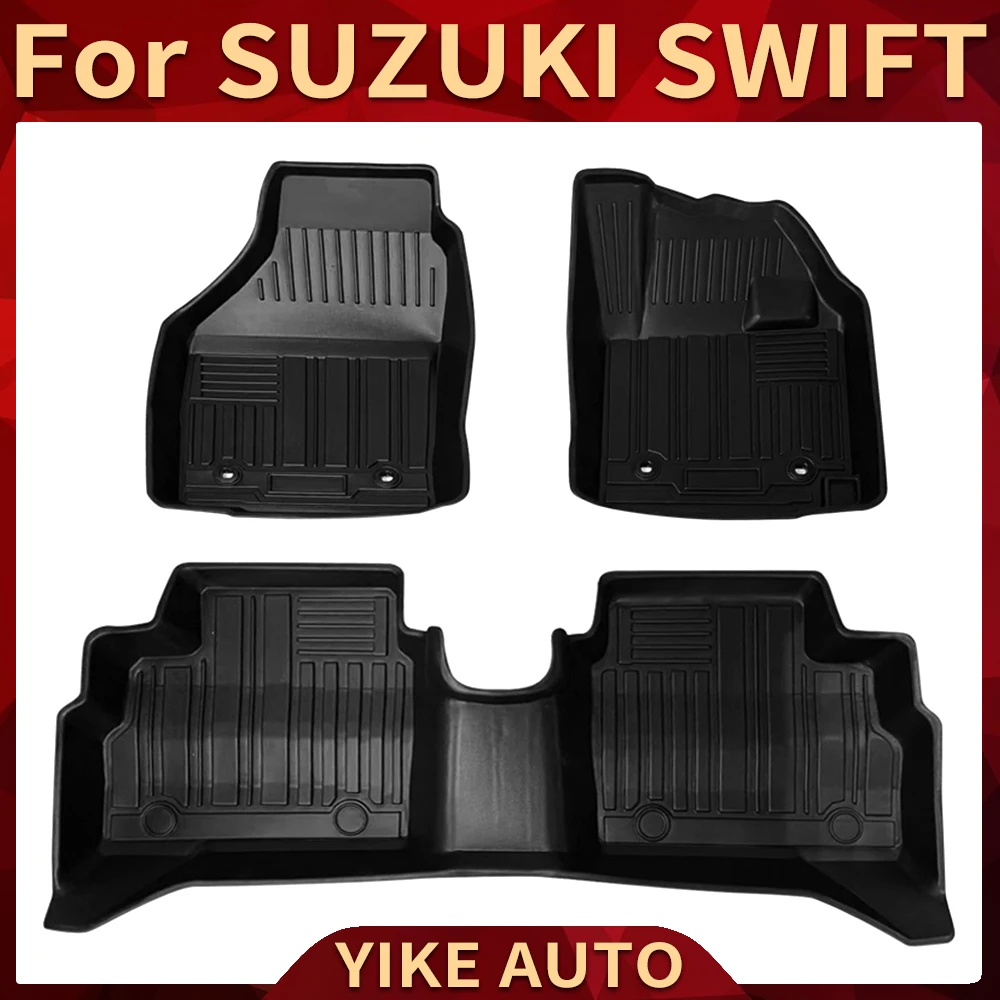 

For SUZUKI SWIFT A2L 2017-2024 RHD Auto Car Floor Mats All-Weather TPE Foot Mats Odorless Pad Waterproof Tray Mat Interior