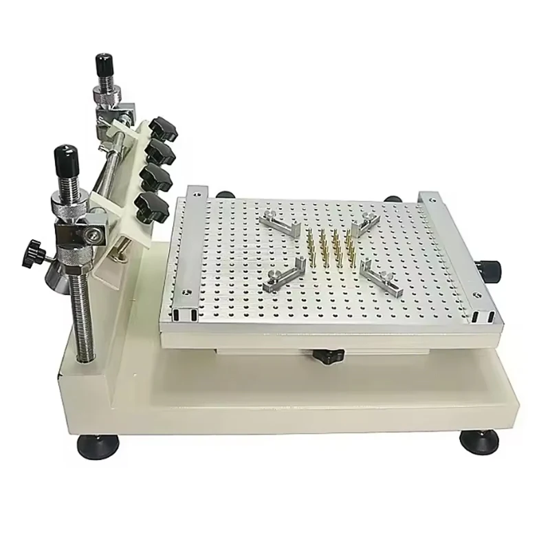 JH High Precision 3040 PCB Manual Solder Paste Stencil Screen Printer for SMT Assembly Line Printing Machine
