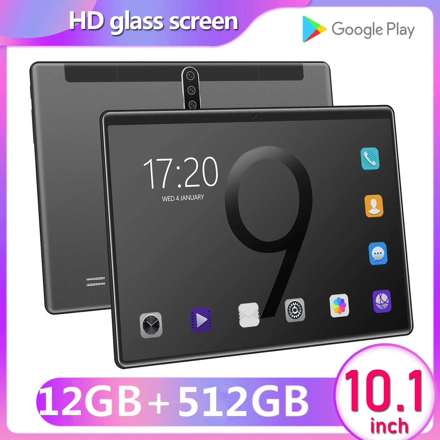 Планшетный ПК Pad T10W 5G 8800 мАч прошивка 12 ГБ 512 ROM IPS 10 1 дюйма ядер Заводская