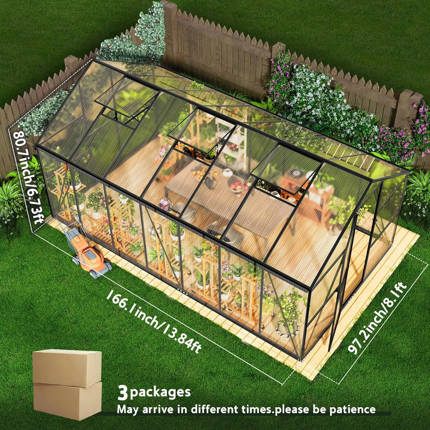 Outdoor Polycarbonate Greenhouse 1