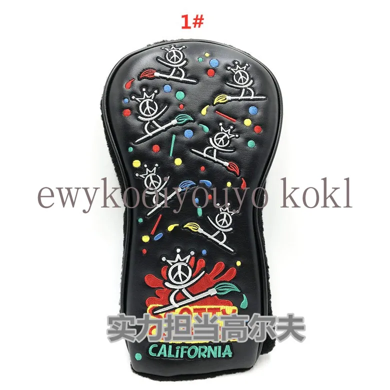 Snow Man Crown Golf Club Driver Fairway Woods Hybrid Ut Headcover Studio Design Cattle Sun Flower Lemon Tree Golf Head Cover golf club headcover