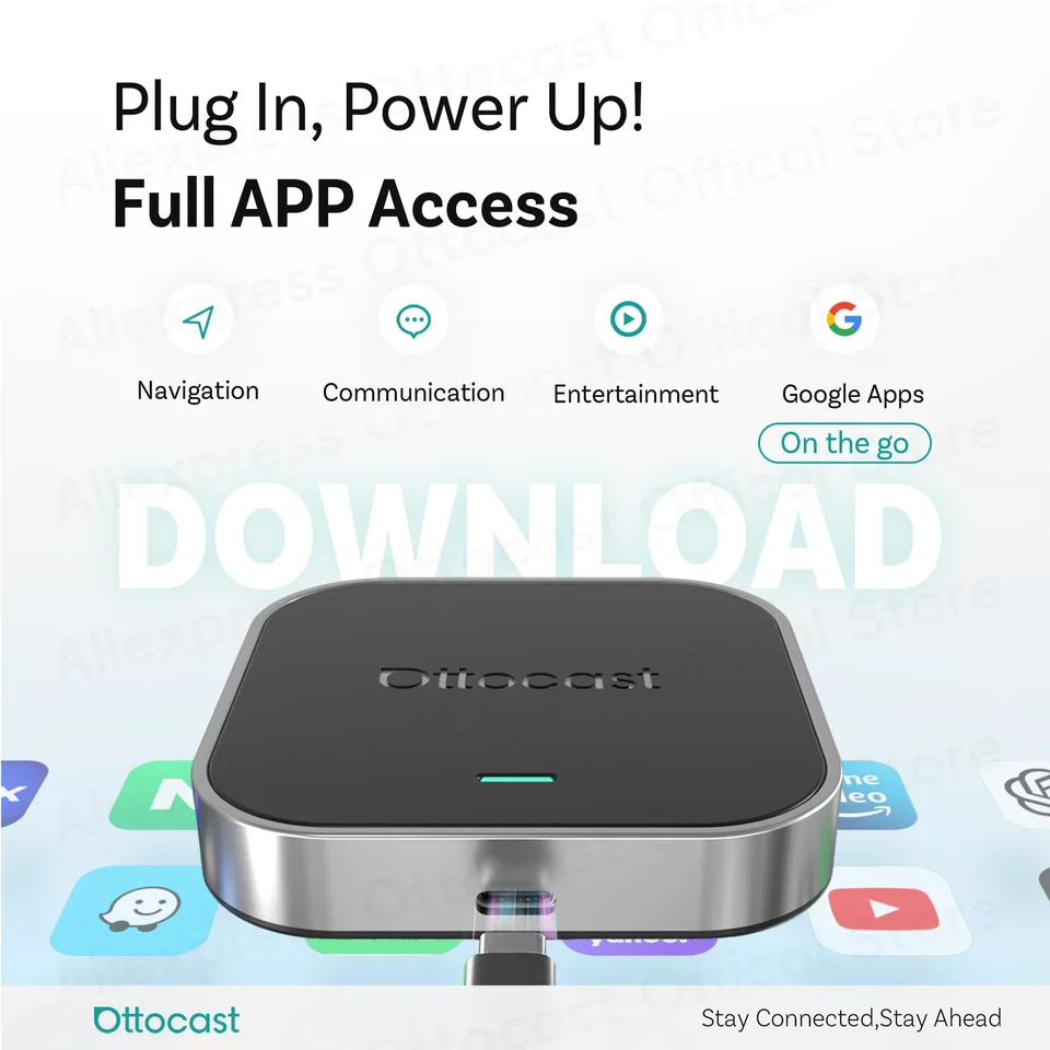 [新品]Ottocast OttoAiBox E2 OttoAibox E2 CarPlay Android Auto AI Box CloudSIM Network